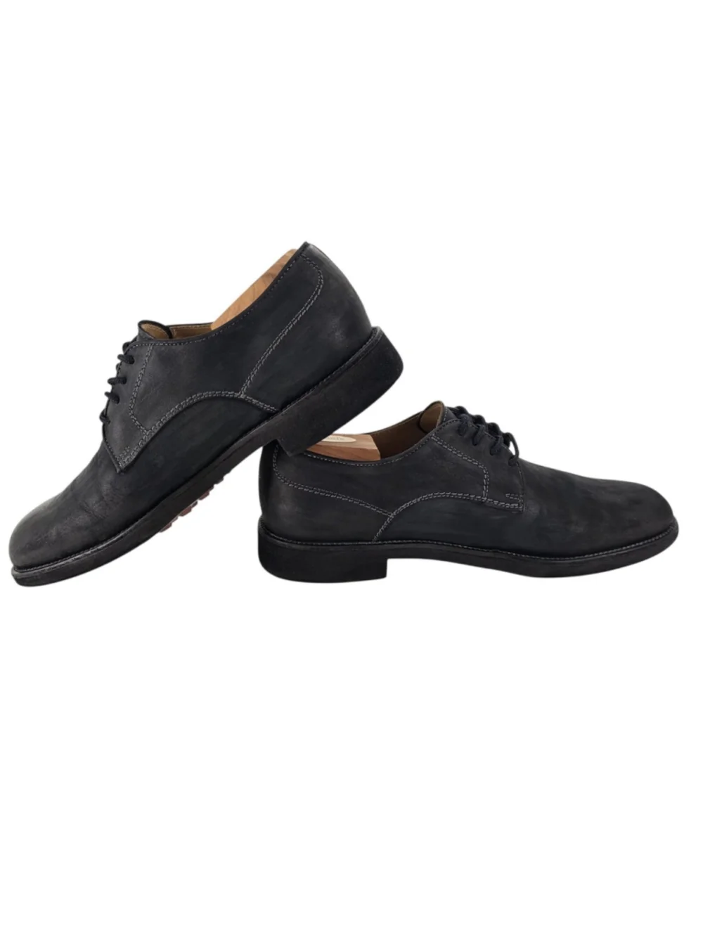 Tod's Black Nubuck Leather Derby Shoes | Made in Italy | Men's 9